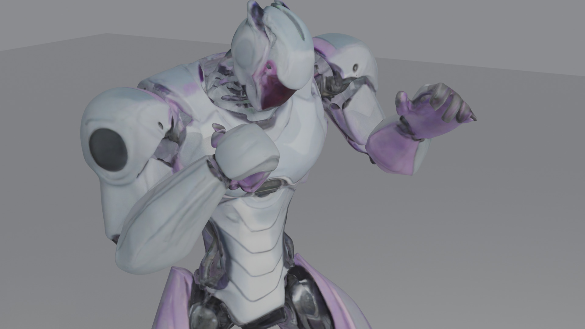 sci fi robo Low-poly 3D model_2