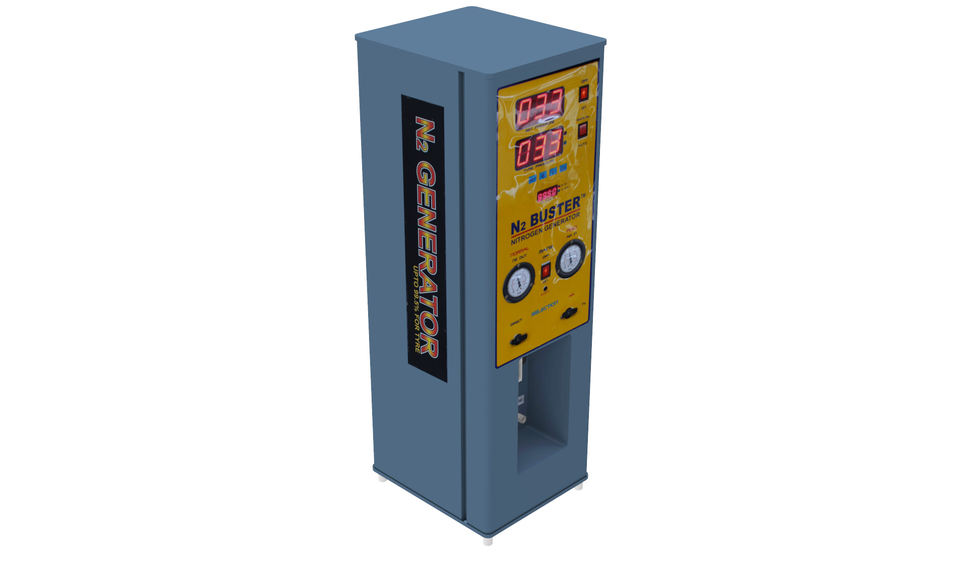 Nitrogen generator Low-poly 3D model_4