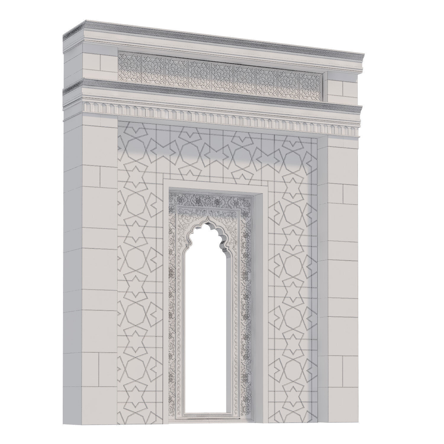 Arabic turkish islamic architectural element set 500 3D model_2