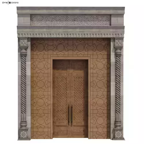 Arabic turkish islamic architectural element set 501 3D model Arabic turkish islamic architectural element set 501 3D model