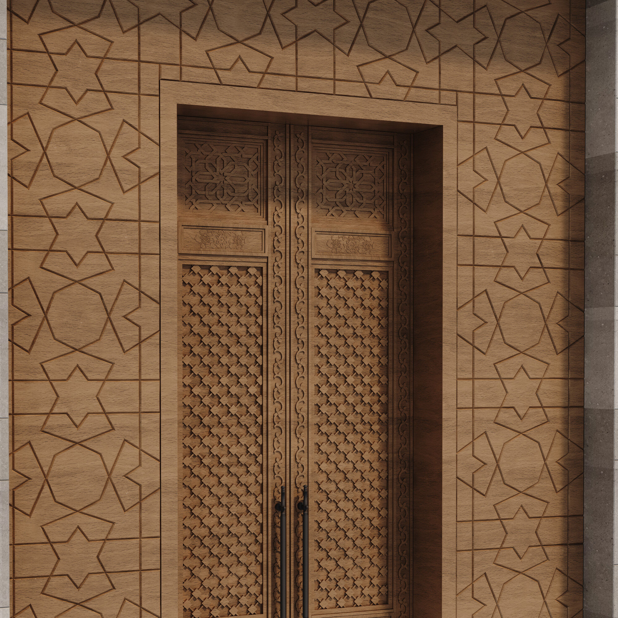 Arabic turkish islamic architectural element set 501 3D model_1