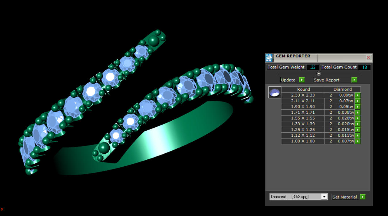 Women ring 3D print model_15