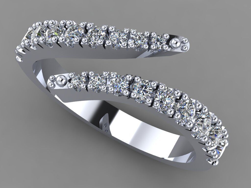 Women ring 3D print model_1