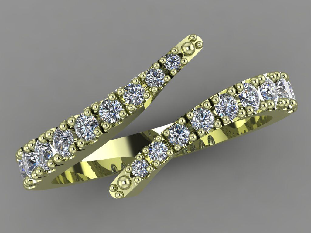 Women ring 3D print model_14