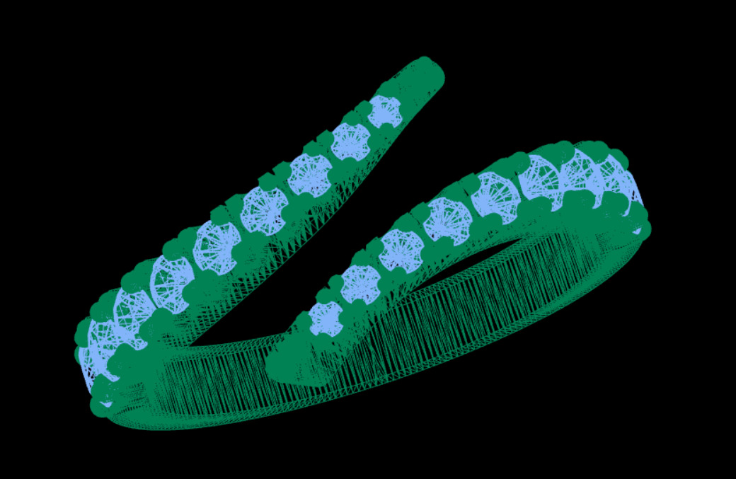 Women ring 3D print model_8