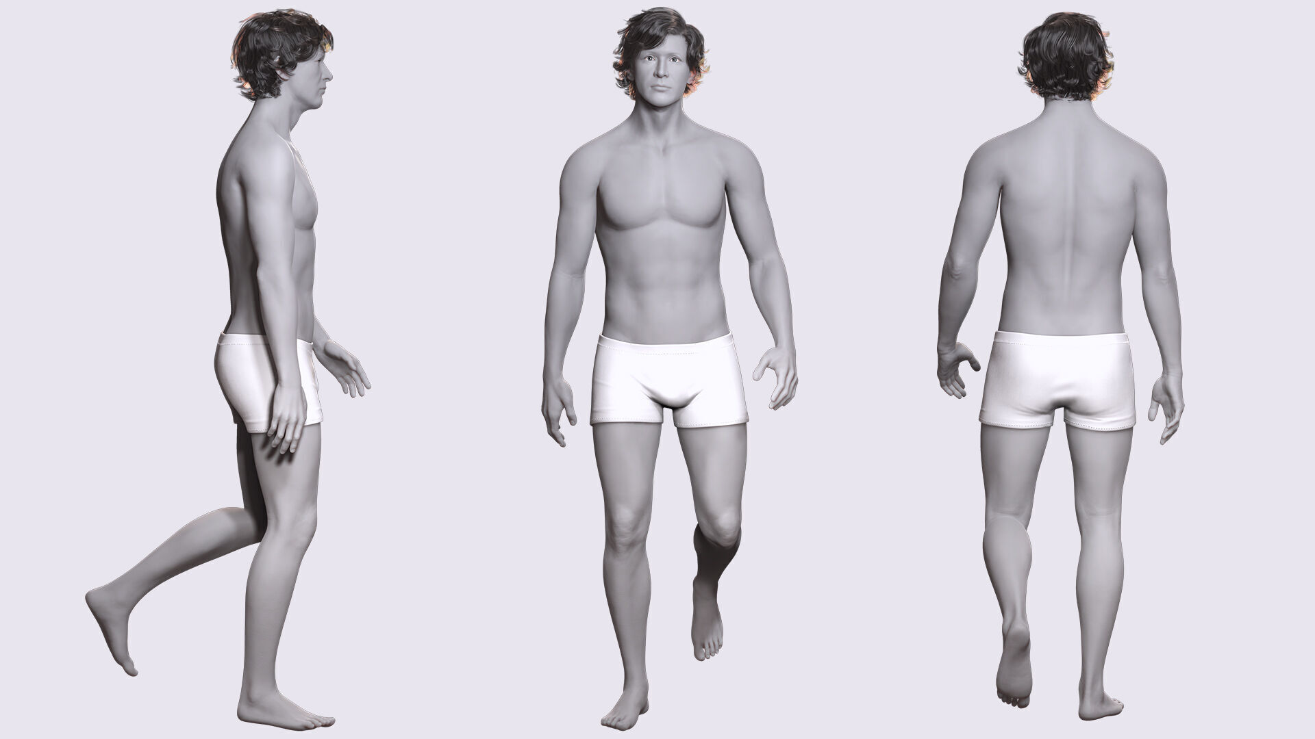 Download Free Rigged 3D Character Fully Rigged Optimized Free low-poly 3D model_5