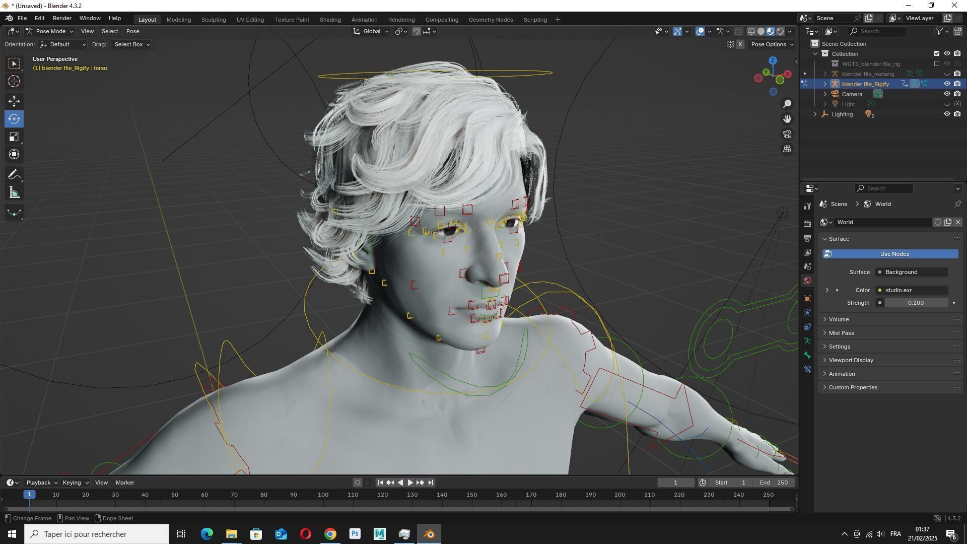 Download Free Rigged 3D Character Fully Rigged Optimized Free low-poly 3D model_17