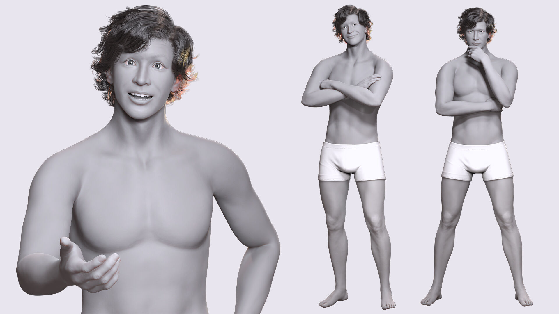 Download Free Rigged 3D Character Fully Rigged Optimized Free low-poly 3D model_3