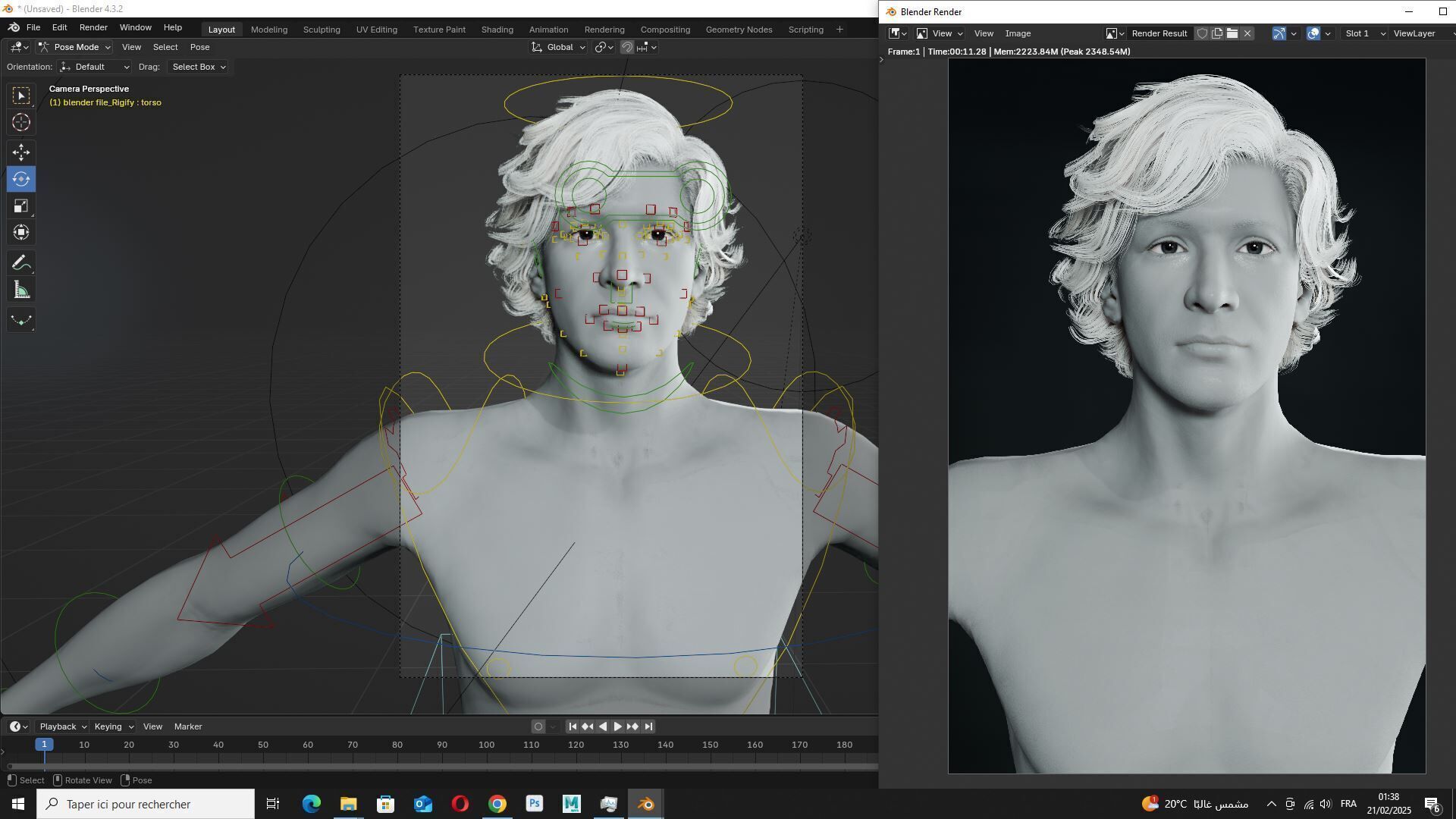Download Free Rigged 3D Character Fully Rigged Optimized Free low-poly 3D model_18