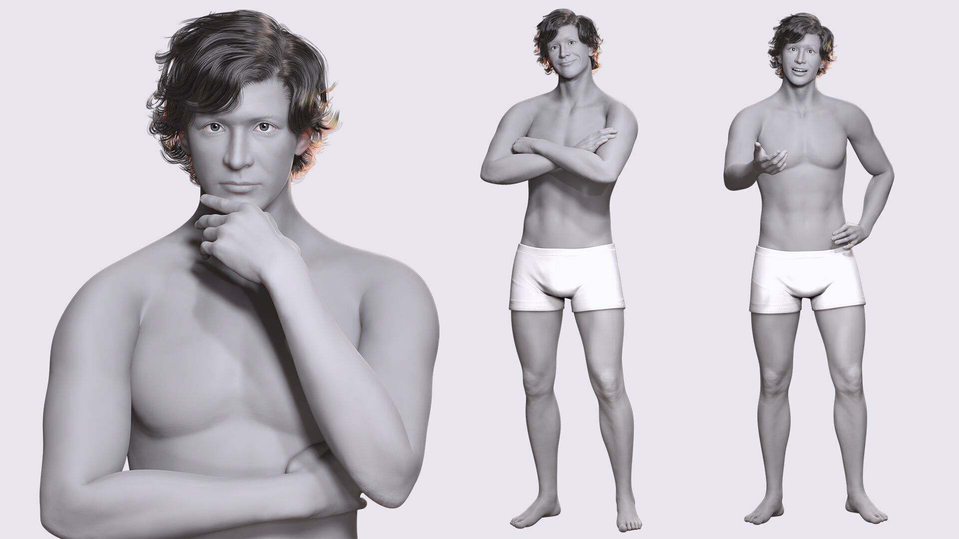 Download Free Rigged 3D Character Fully Rigged Optimized Free low-poly 3D model_7