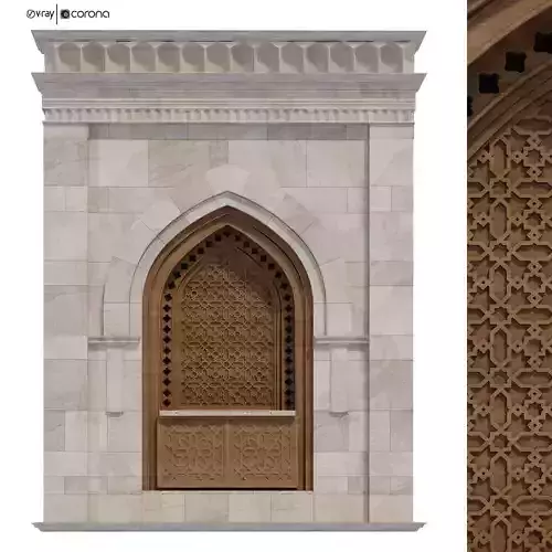 Arabic turkish islamic architectural element set 505