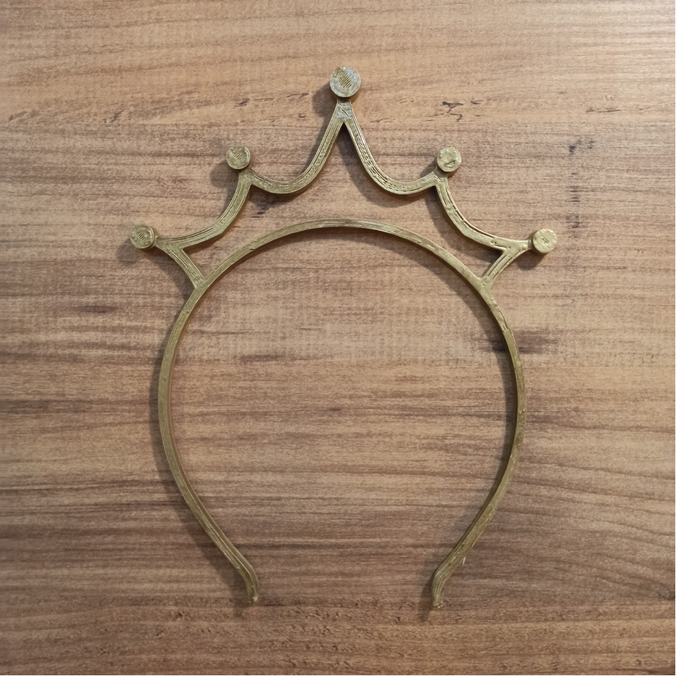 Crown Funny HeadBand - The Princess or Prince Crown 3D print model_3