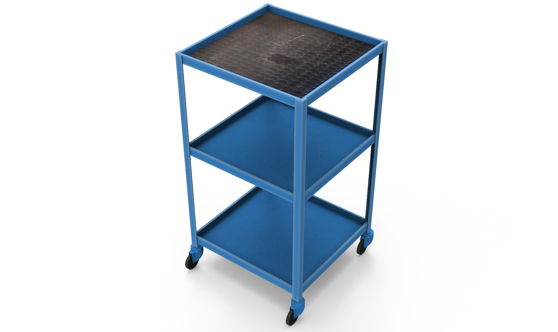 Industrial Trolley Low-poly 3D model_2