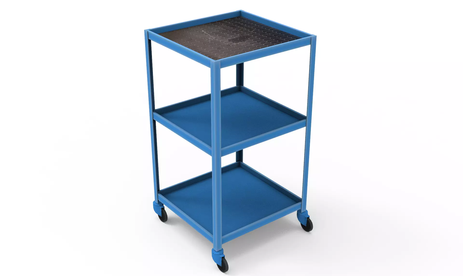 Industrial Trolley Low-poly 3D model_0