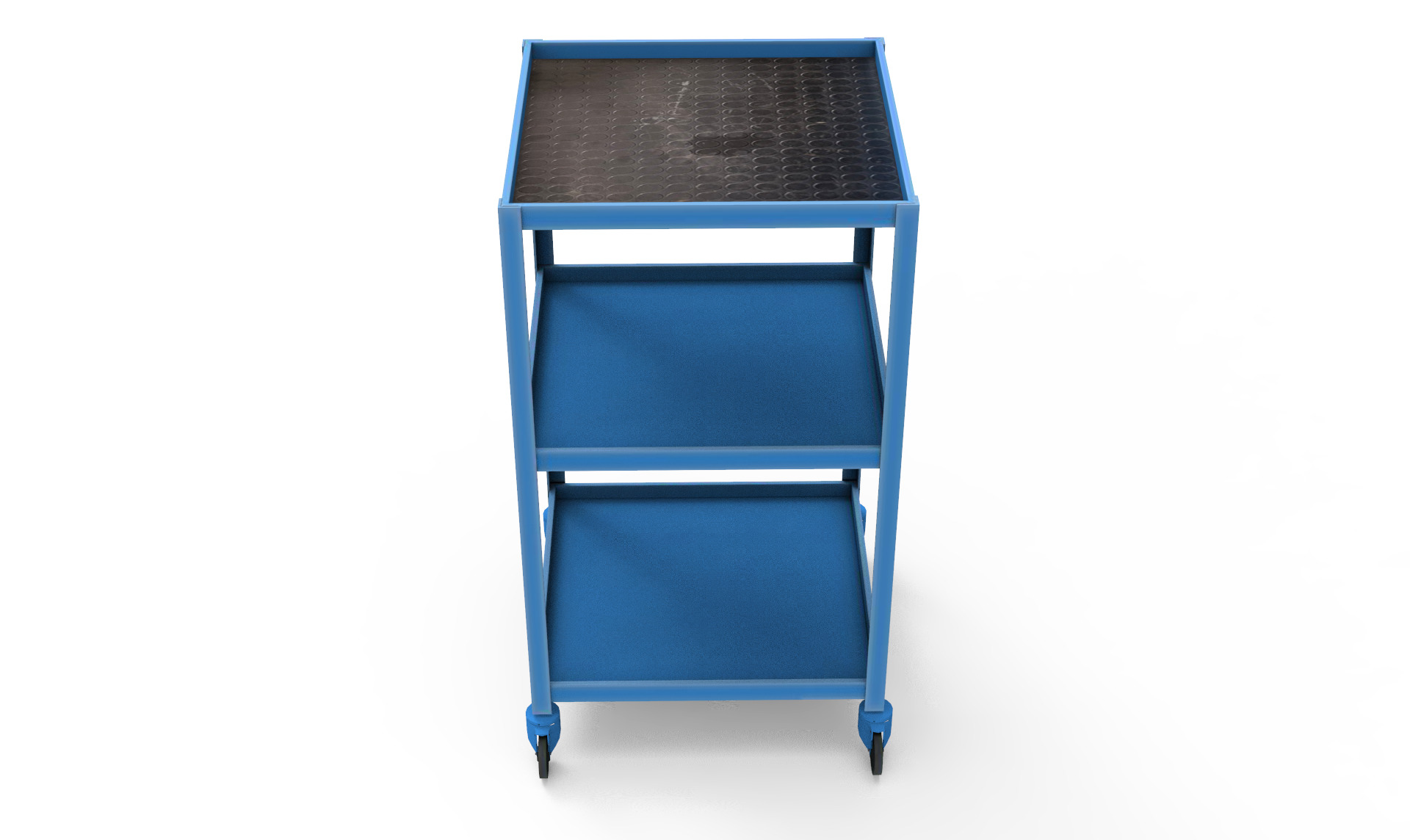 Industrial Trolley Low-poly 3D model_3