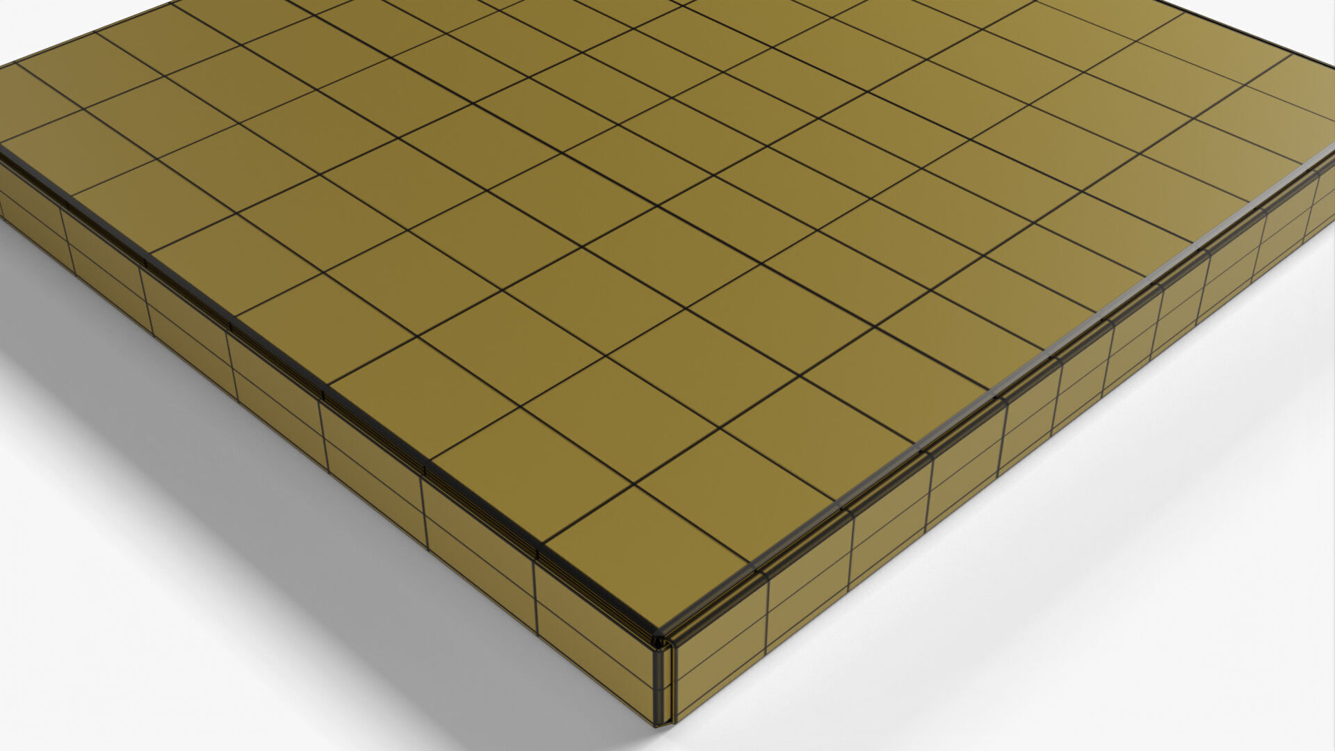 6 inch White Paper Pizza Box 3D model_19