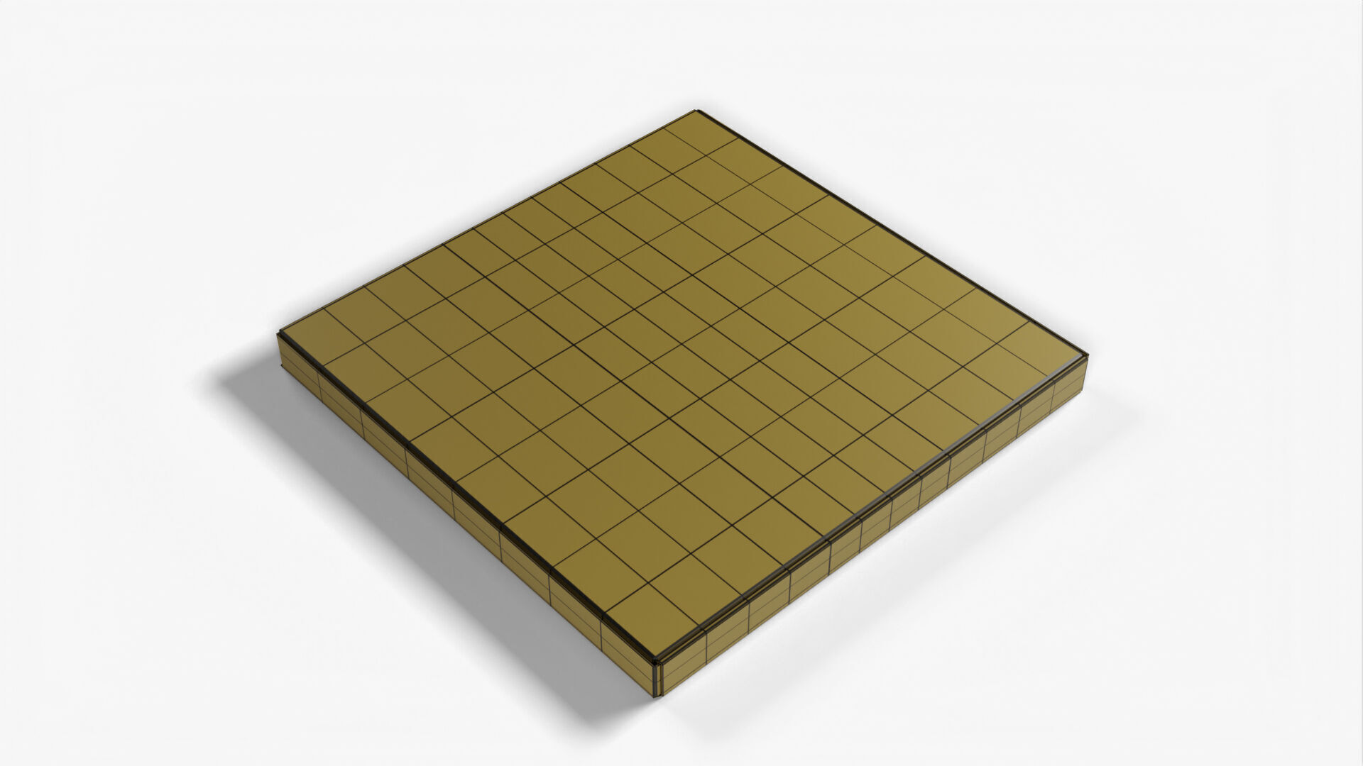 6 inch White Paper Pizza Box 3D model_17