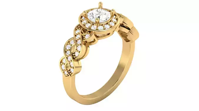 Women Ring 3dm STL OBJ FBX Details