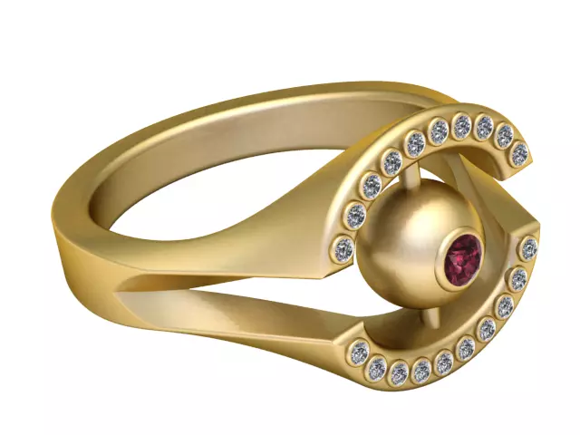 GLAMIRA WEDDING RING 3D PRINTABLE MODEL 3D print model