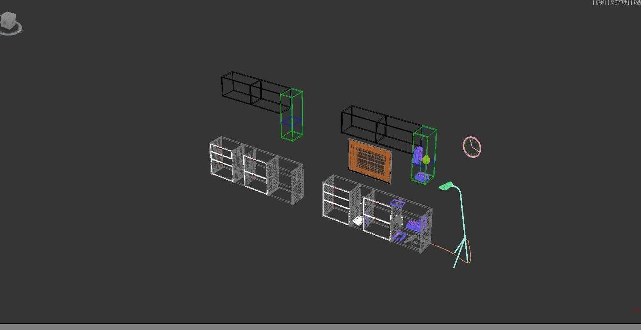 TV Cabinet Modern 3D model_6