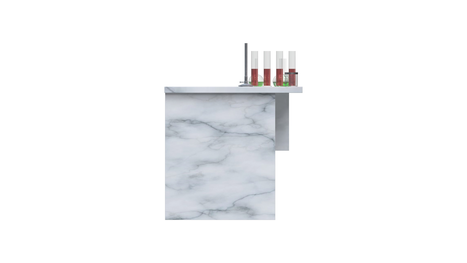 Laboratory table Low-poly 3D model_6