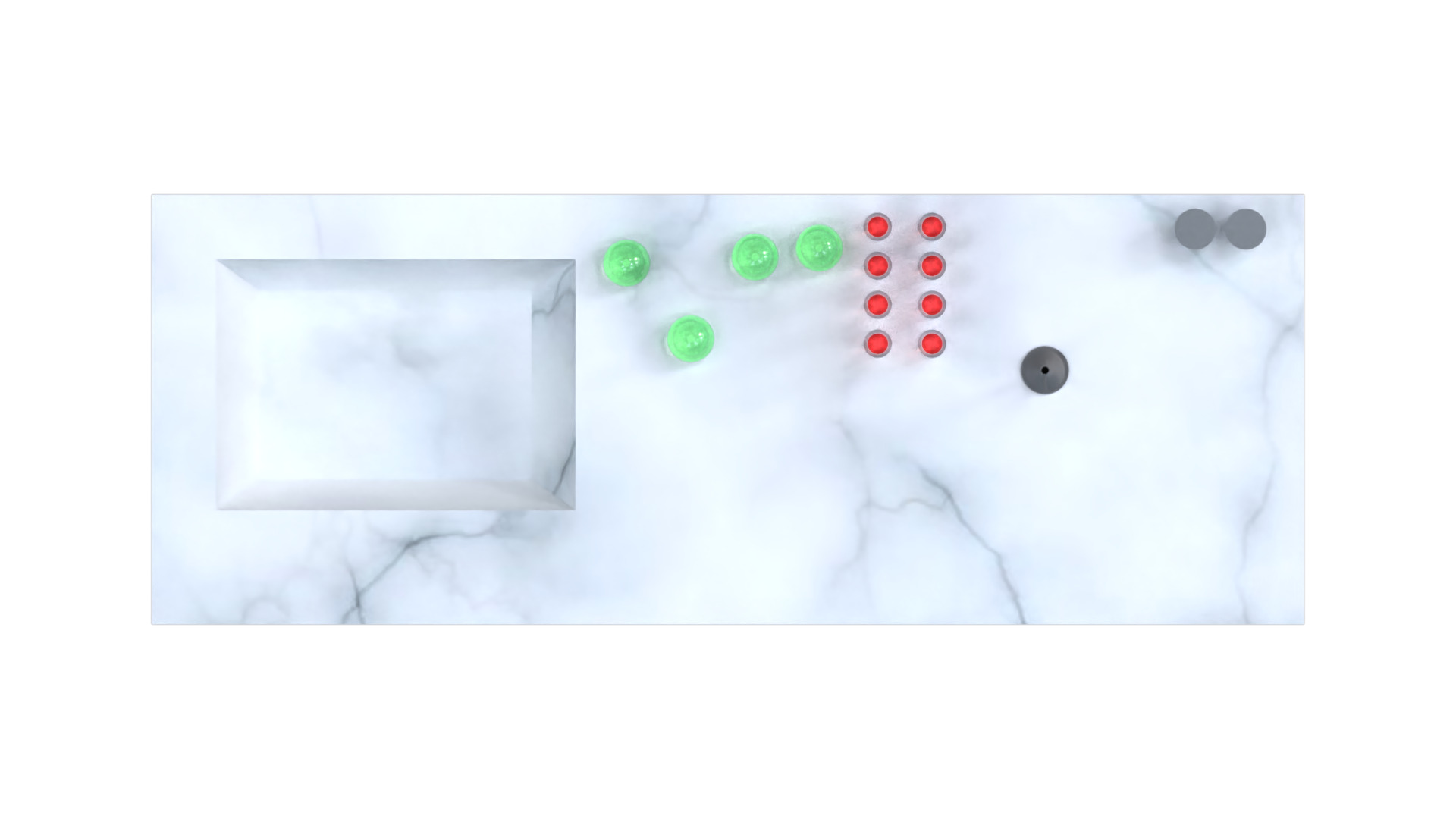 Laboratory table Low-poly 3D model_2