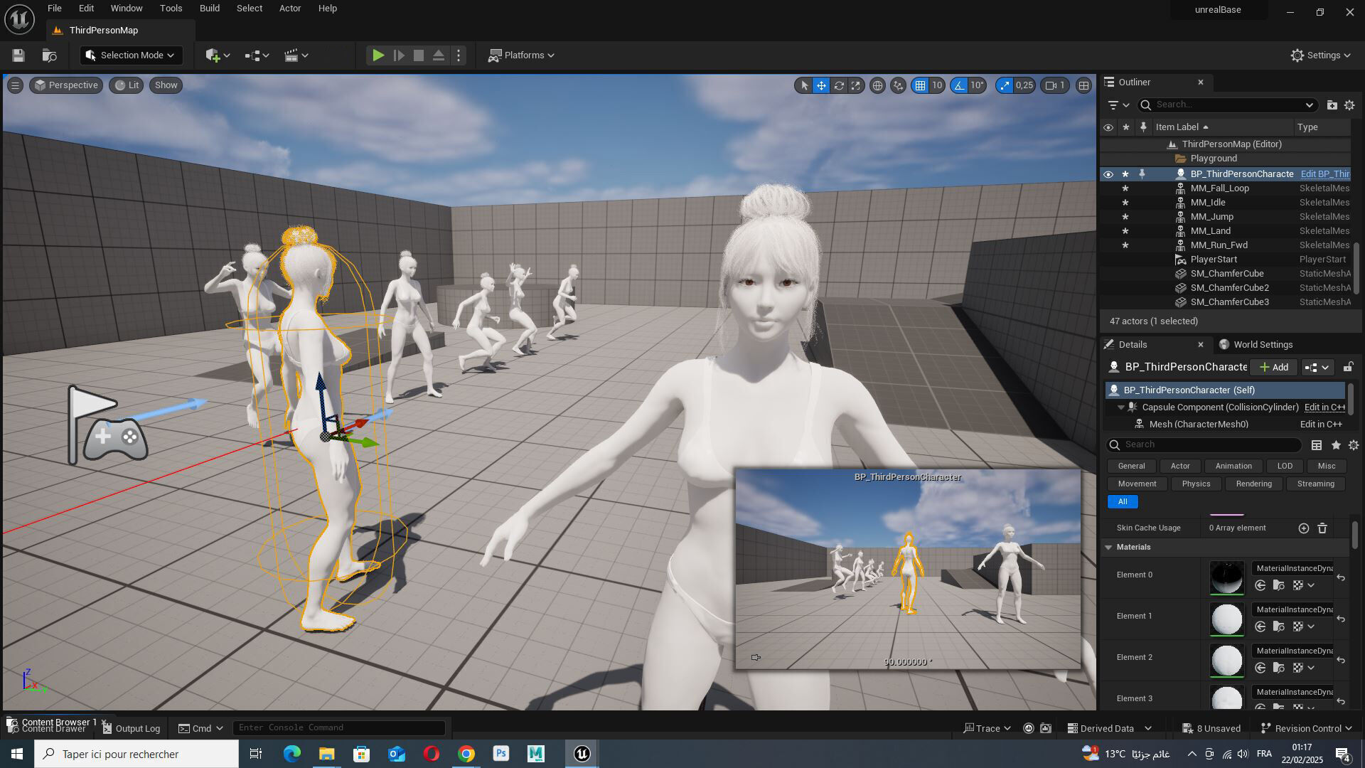 Download a Free High-Quality 3D Female Model Fully Rigged Free low-poly 3D model_11