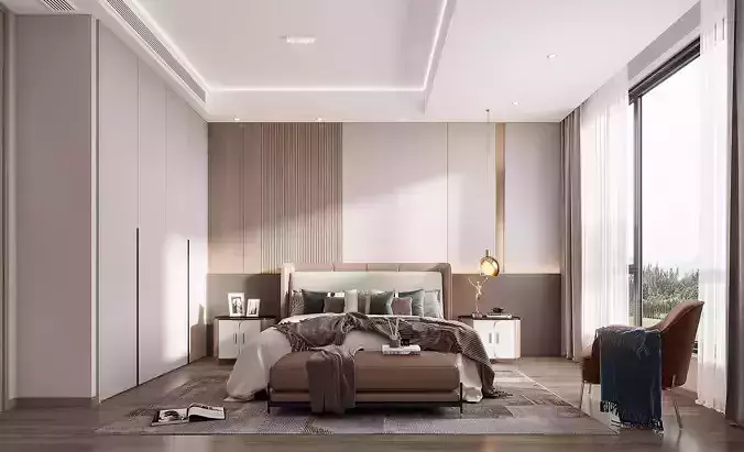 decoration Modern villa bedroom Home