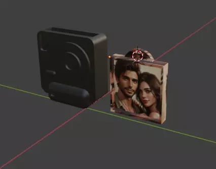 Mini Camera Keychain 3D print model