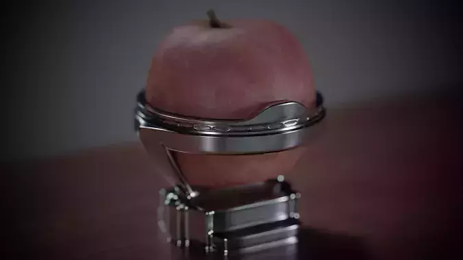 Orbit Apple Holder - Modern Fruit Display Stand Decor 3D print model