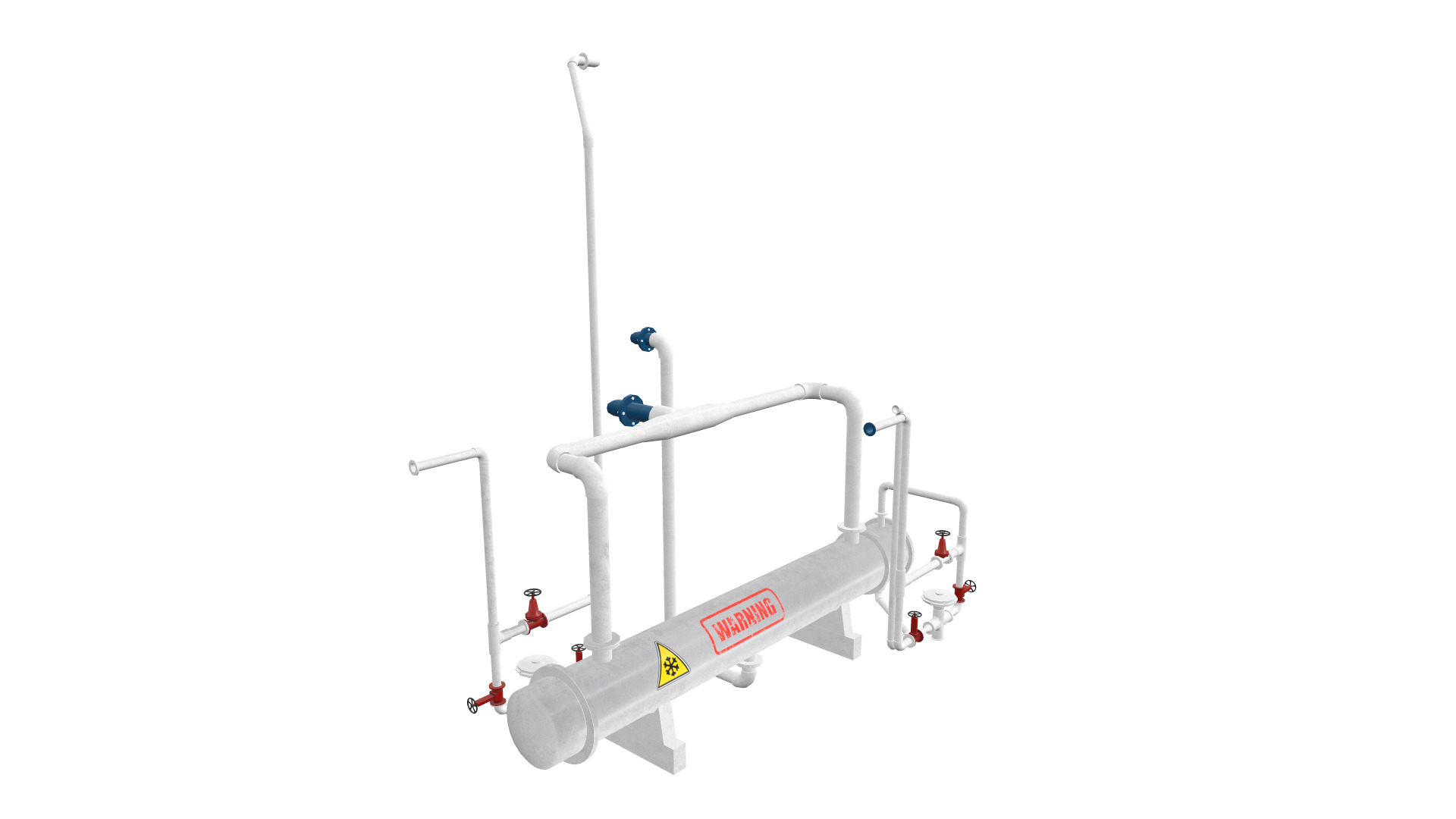 Liquid Container Connection Low-poly 3D model_1