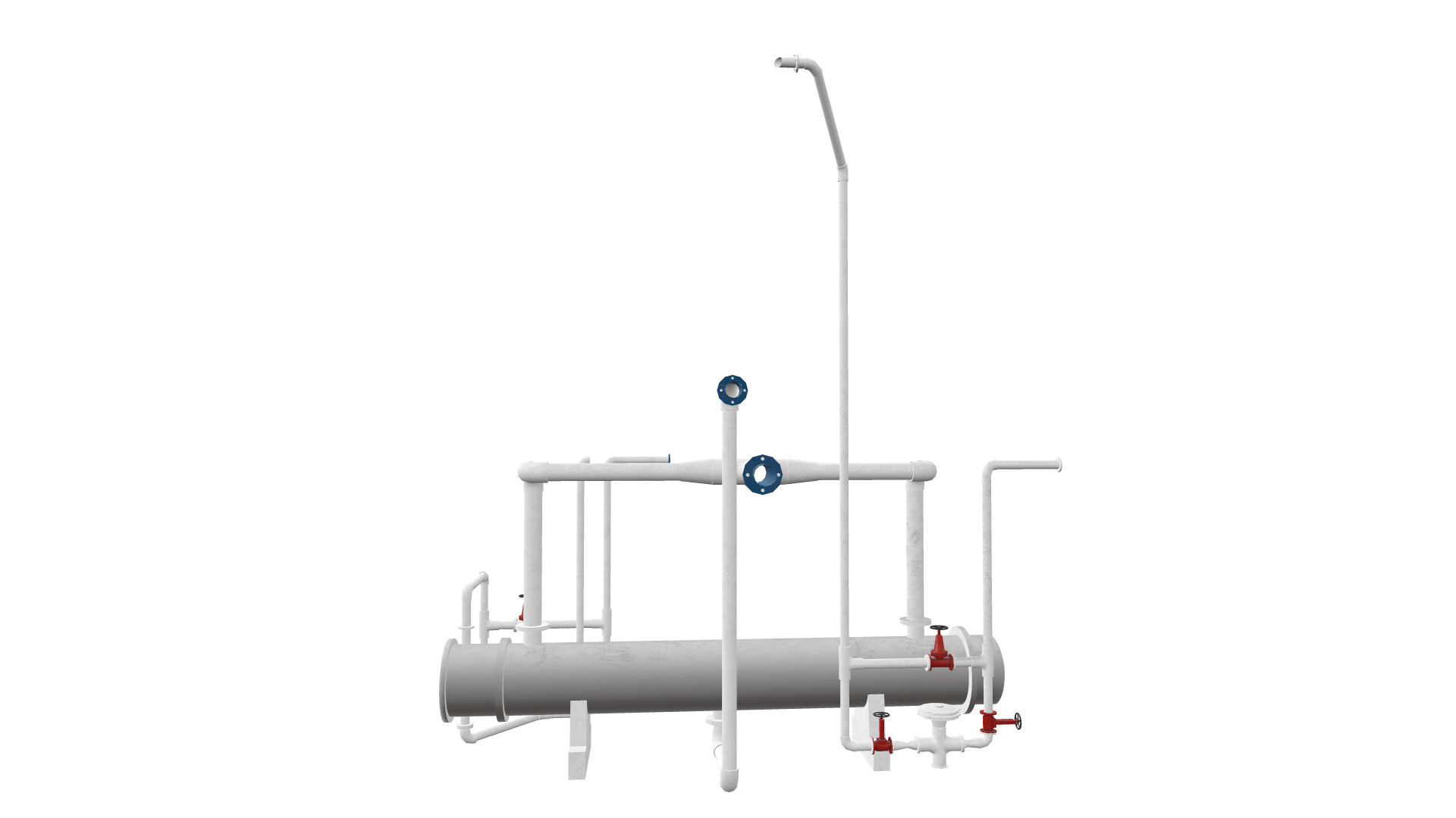 Liquid Container Connection Low-poly 3D model_2