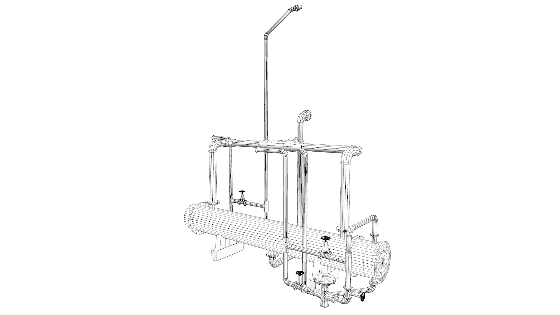 Liquid Container Connection Low-poly 3D model_7