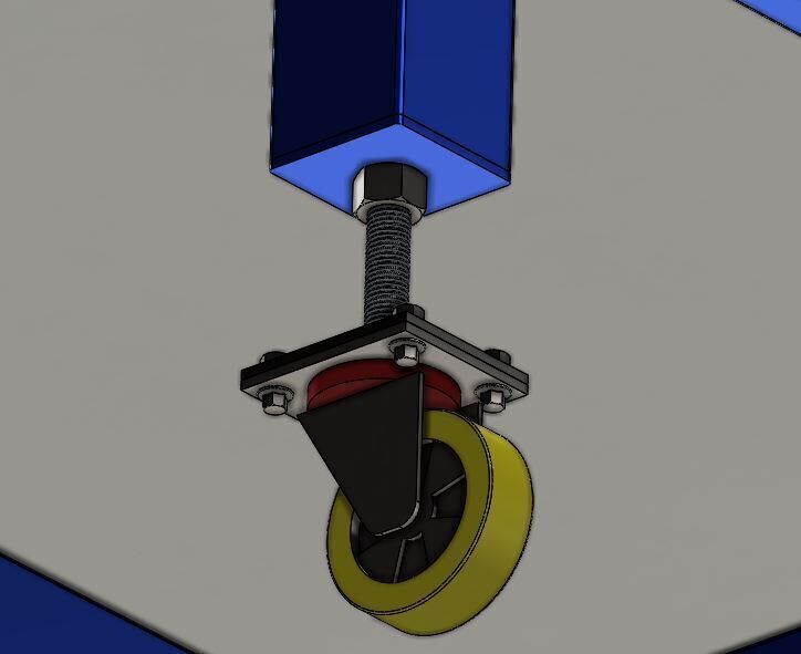 Professional Welding Table Technical Drawings for Fabrication 3D model_3