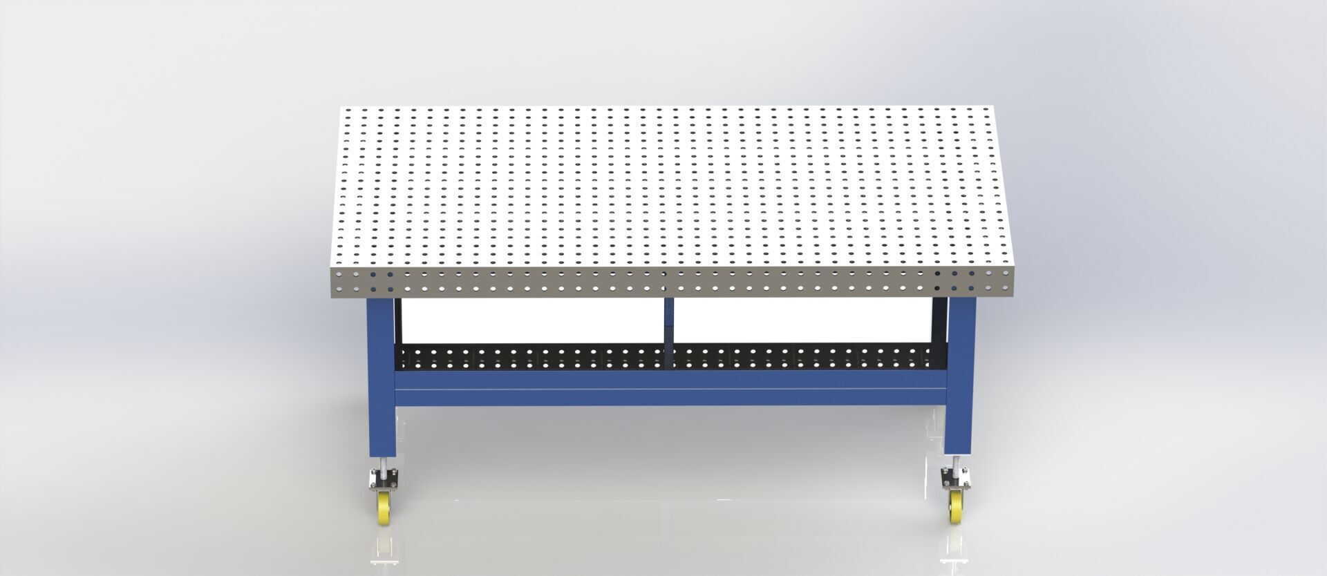 Professional Welding Table Technical Drawings for Fabrication 3D model_2