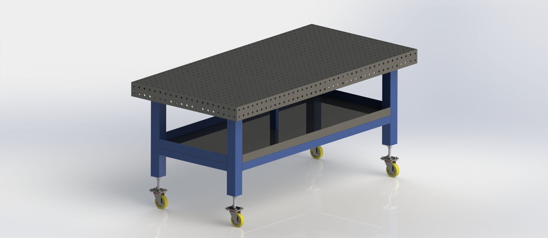 Professional Welding Table Technical Drawings for Fabrication 3D model_4