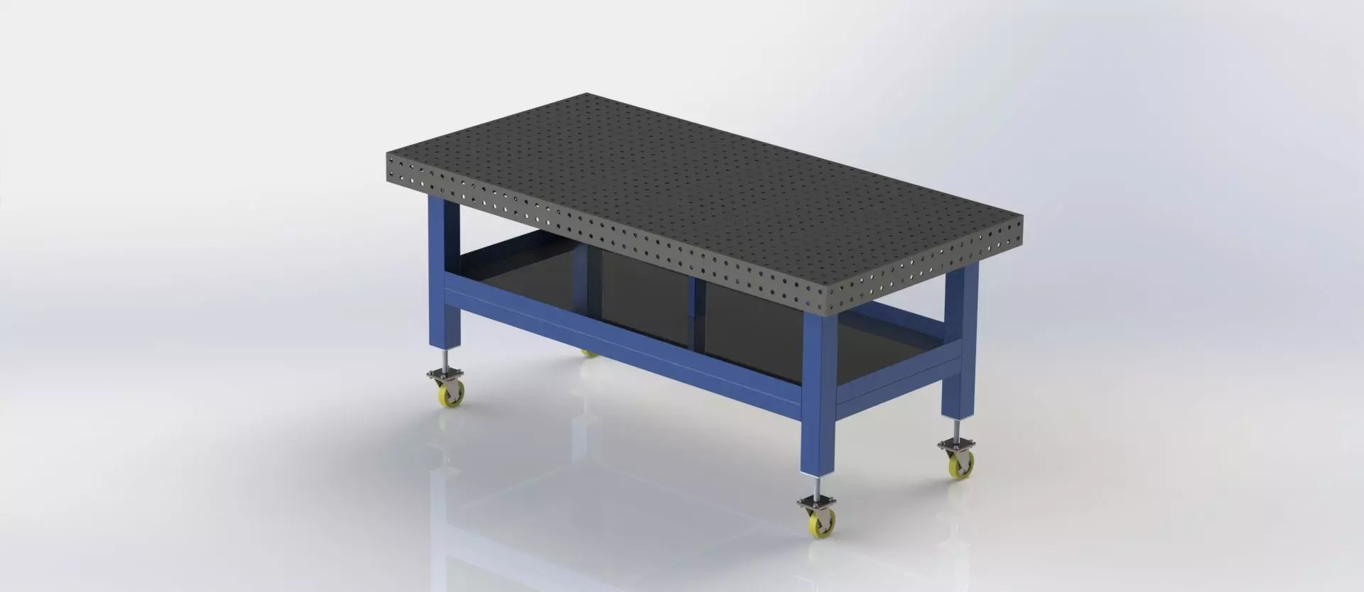 Professional Welding Table Technical Drawings for Fabrication 3D model_0