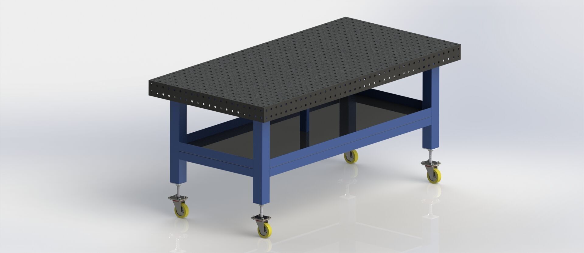 Professional Welding Table Technical Drawings for Fabrication 3D model_5