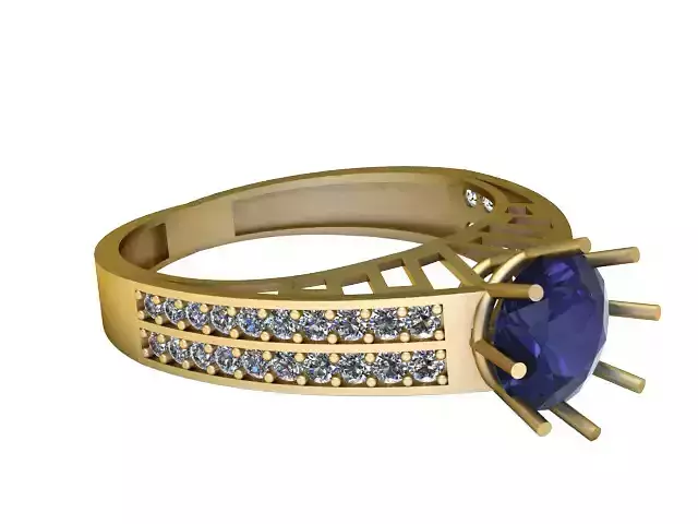 BLUESTONE RING 3D PRINTABLE MODEL 