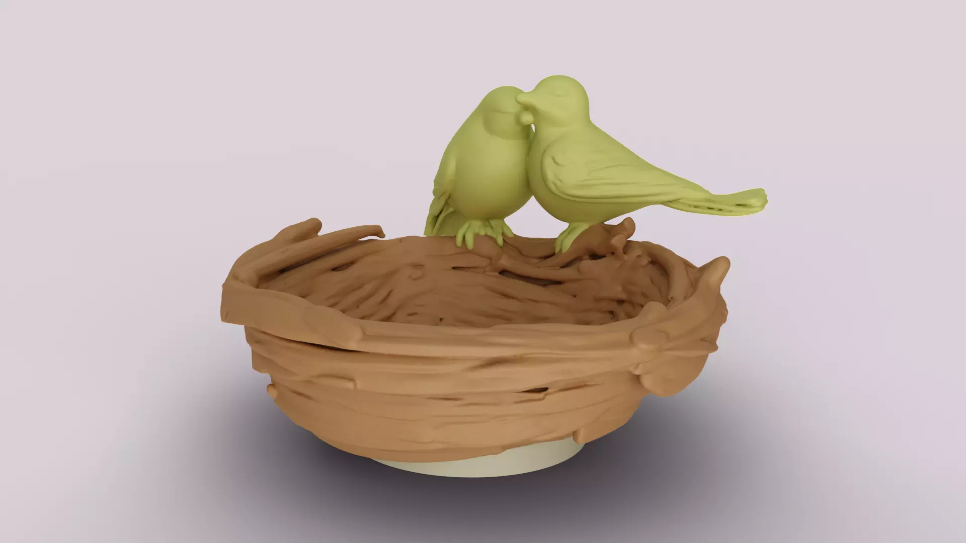 Birds Home Bowl 3D print model