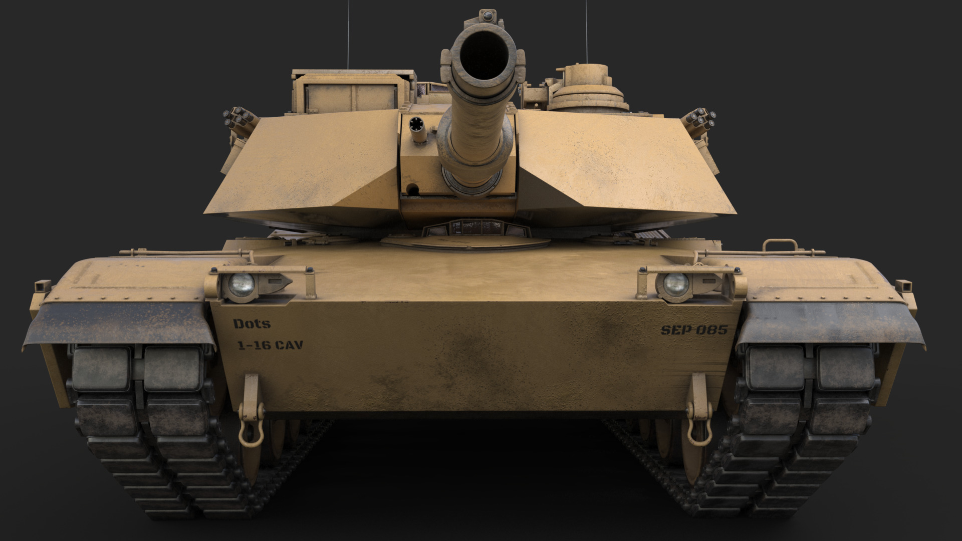 Tank  M1 Abrams 3D model_12