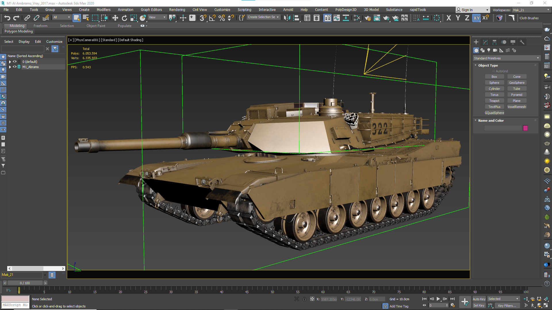 Tank  M1 Abrams 3D model_37