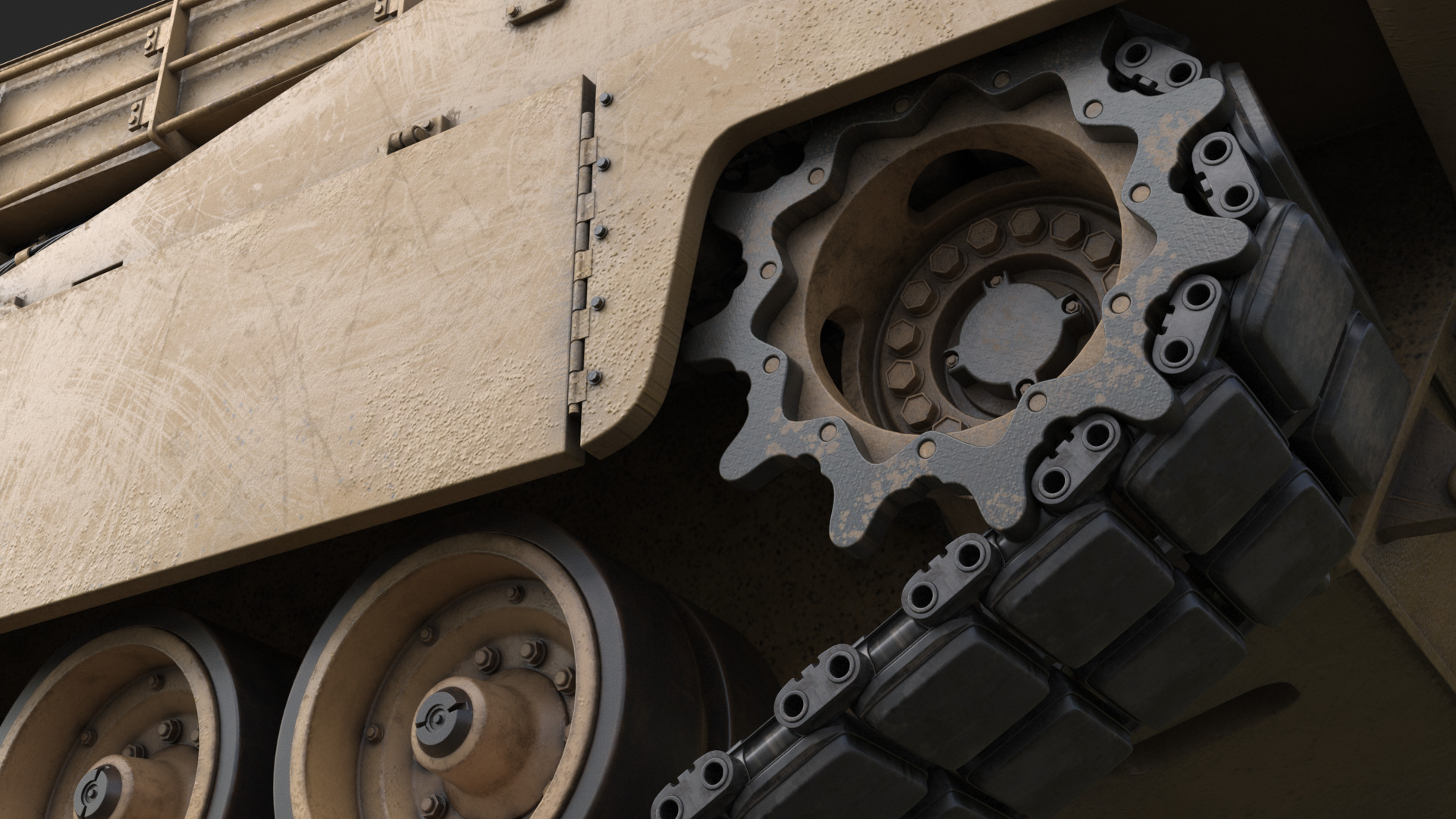 Tank  M1 Abrams 3D model_27