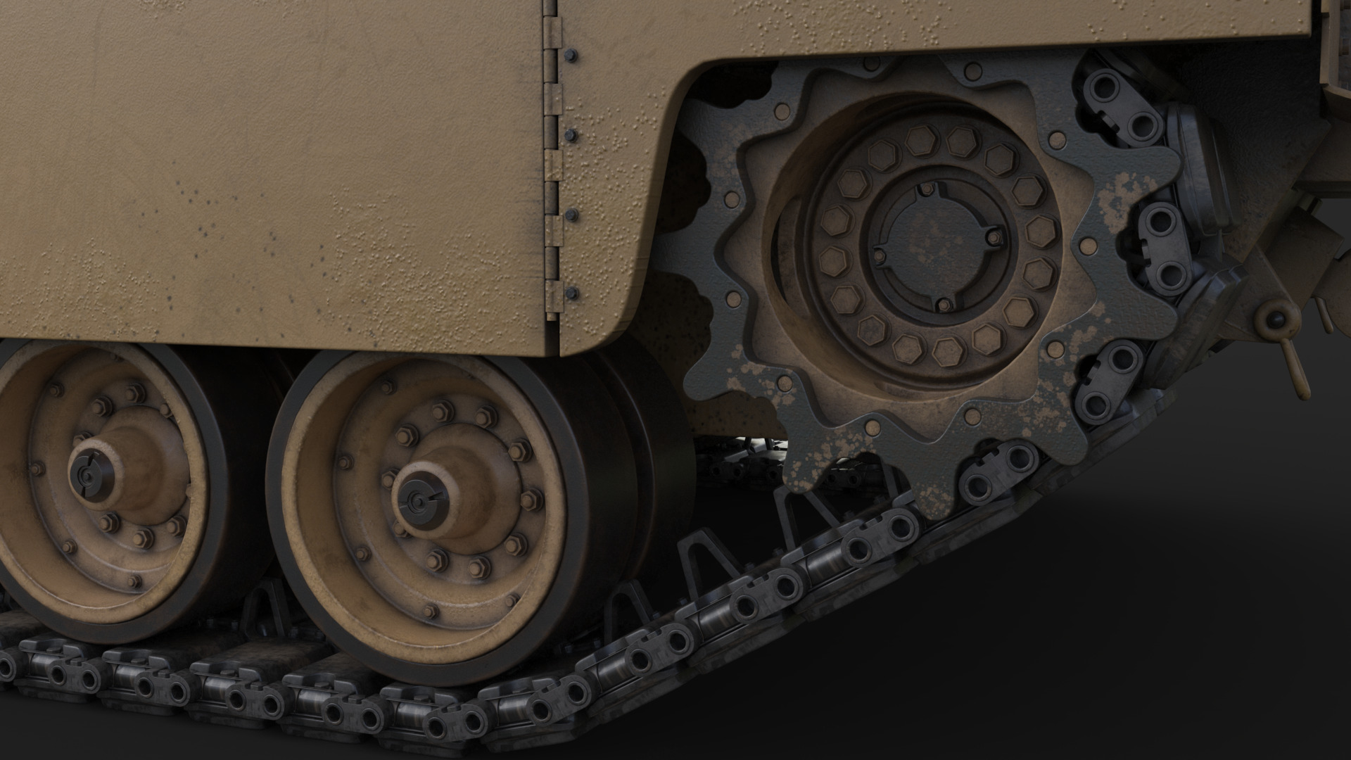 Tank  M1 Abrams 3D model_19
