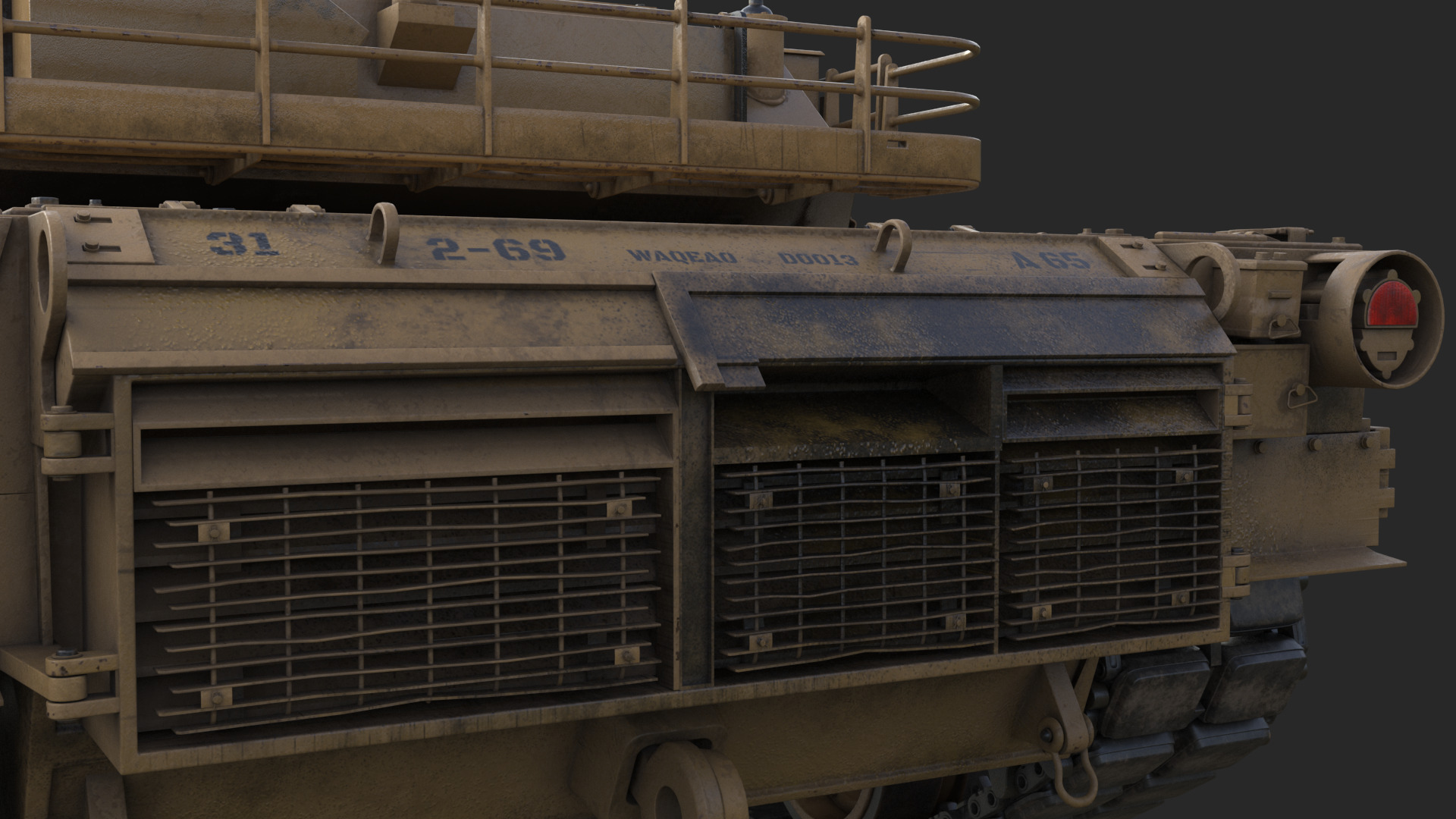 Tank  M1 Abrams 3D model_28