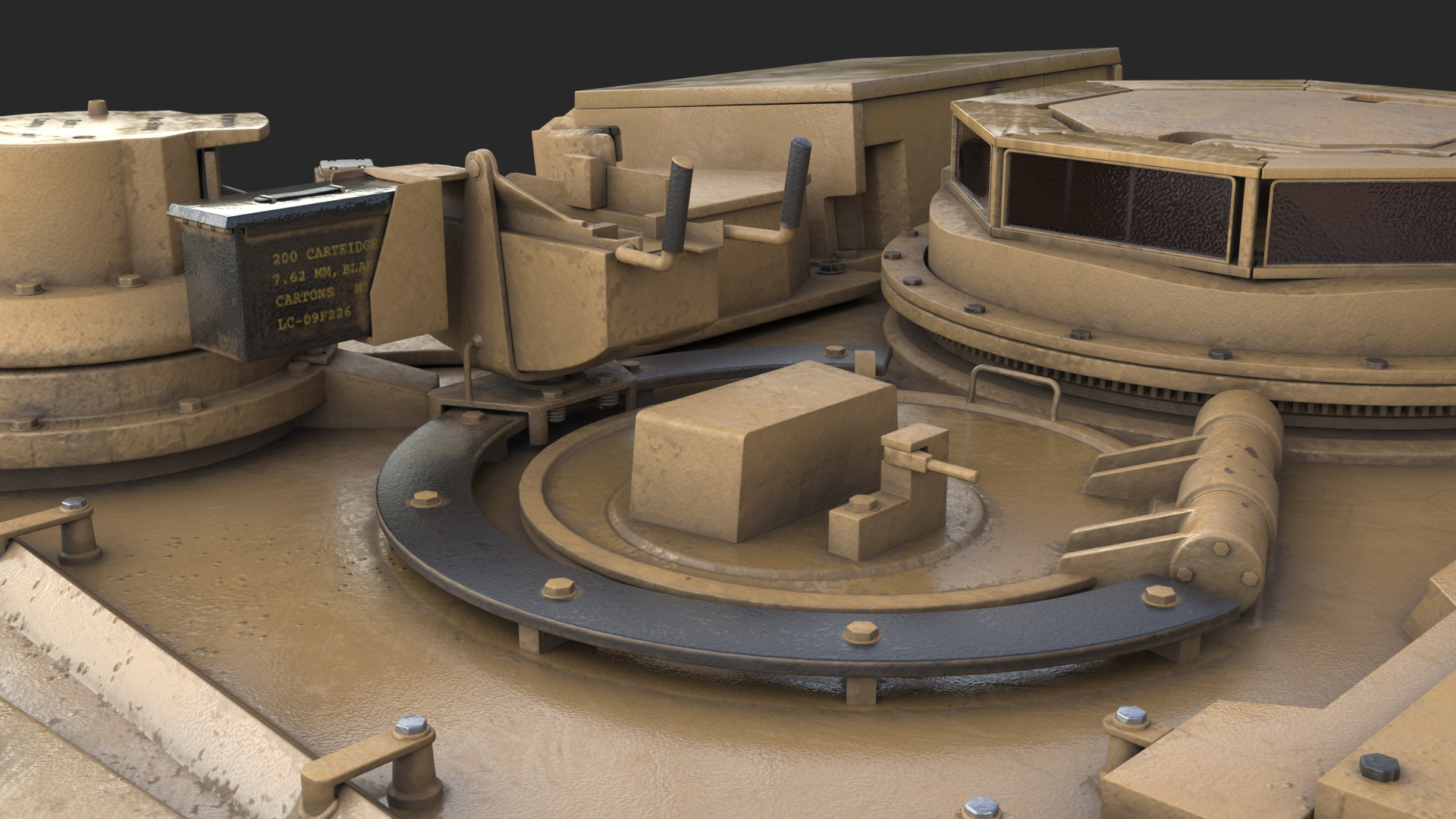 Tank  M1 Abrams 3D model_25