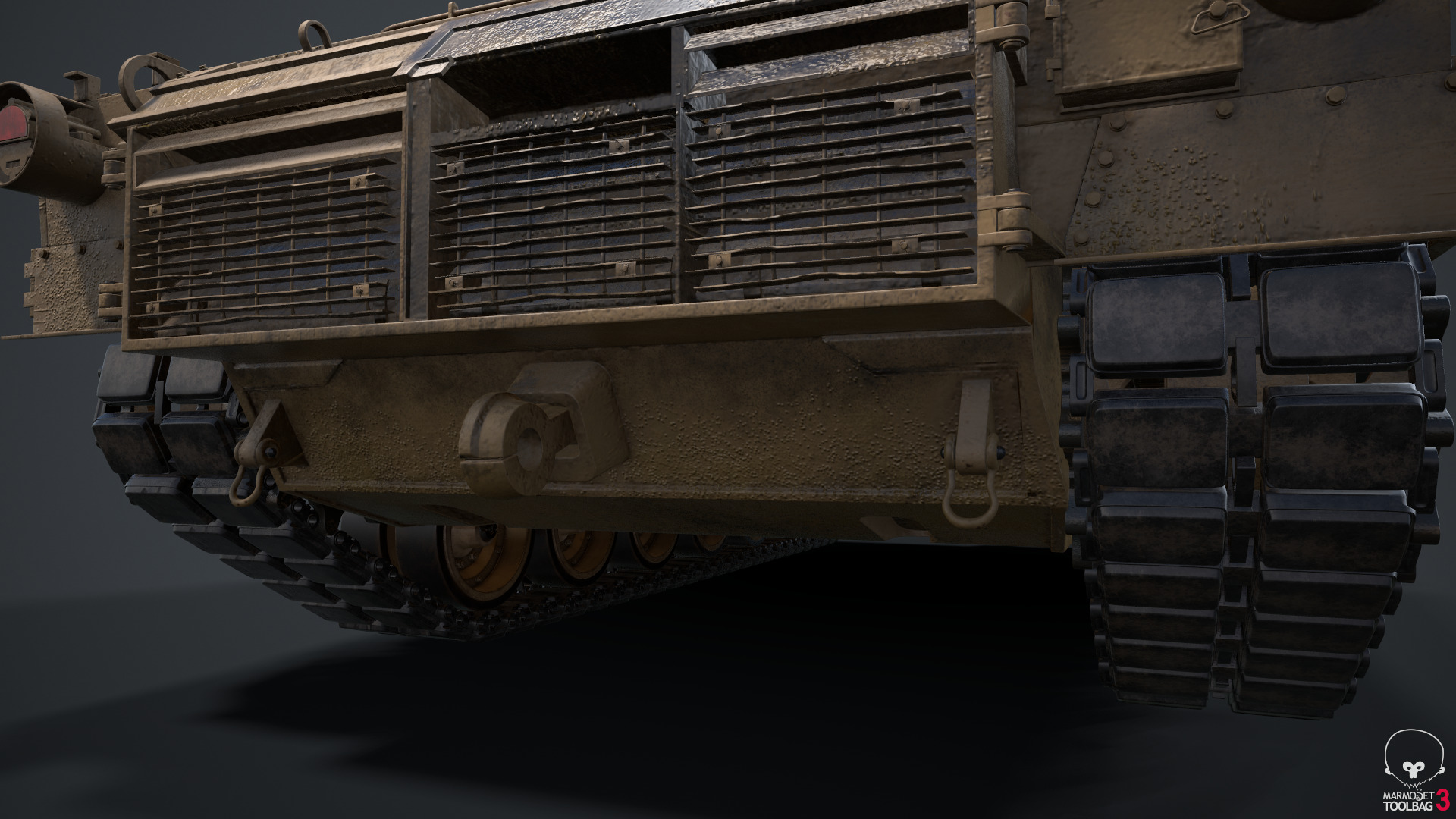 Tank  M1 Abrams 3D model_45