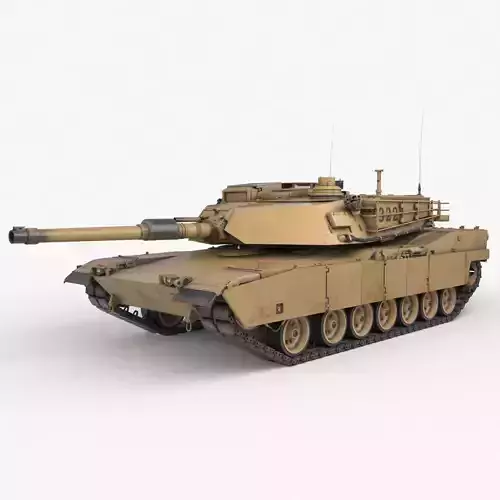 Tank  M1 Abrams 3D model
