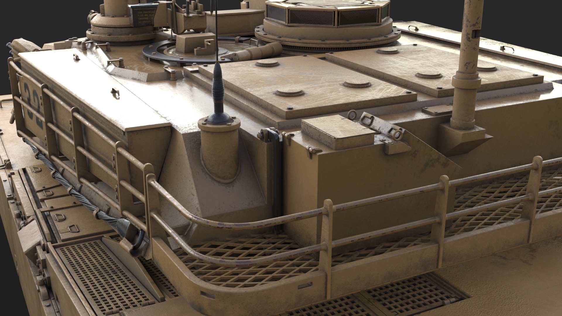 Tank  M1 Abrams 3D model_17