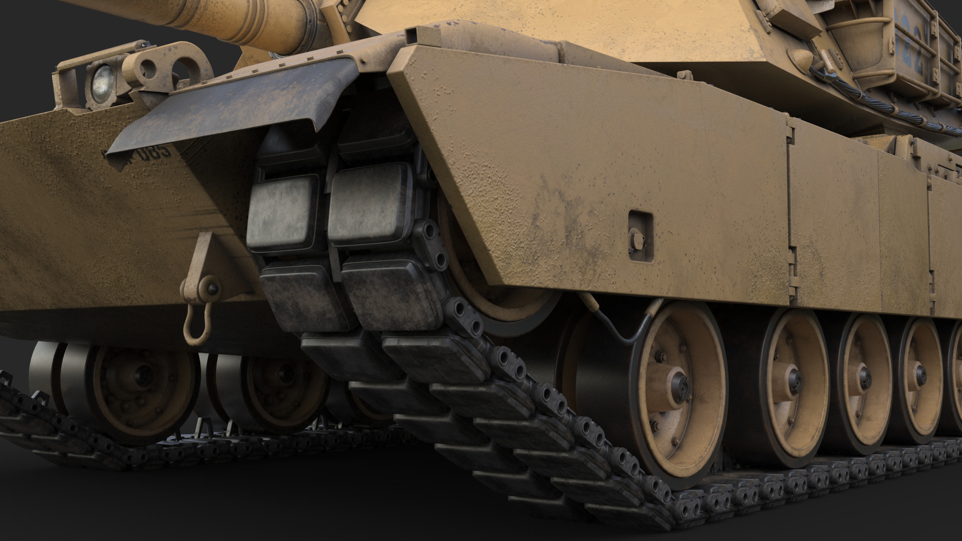 Tank  M1 Abrams 3D model_13
